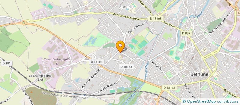 localisation de l'entreprise MADAME CLAUDINE GRAVELEINE à ANNEZIN