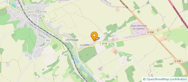 localisation de l'entreprise MADAME CLAUDINE GRENIER  SAINT-PATERNE-RACAN