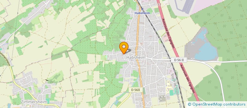 localisation de l'entreprise MADAME CLAUDINE GRETER  HABSHEIM