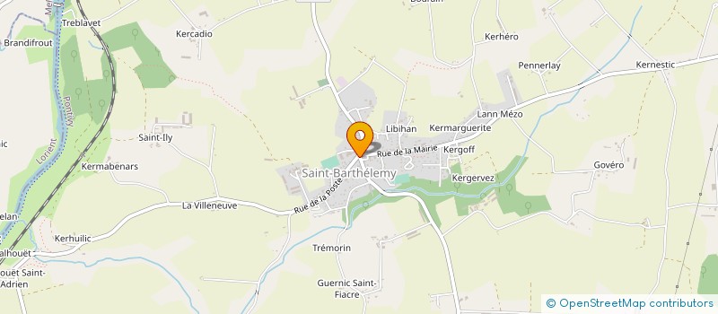 localisation de l'entreprise MADAME CLAUDINE GUEGAN  SAINT-BARTHELEMY