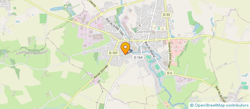 localisation de l'entreprise MADAME CLAUDINE GUERIN  GORRON