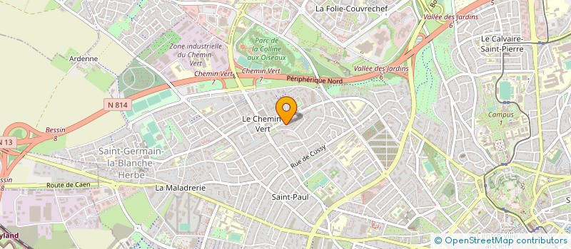 localisation de l'entreprise MADAME CLAUDINE GUERITTE à CAEN