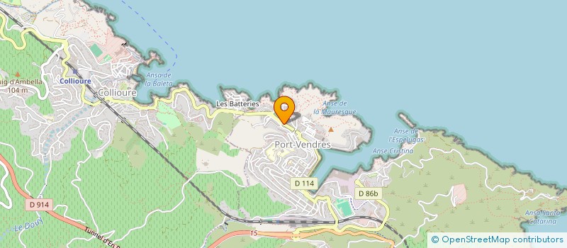 localisation de l'entreprise MADAME CLAUDINE GUIBOULT  PORT-VENDRES