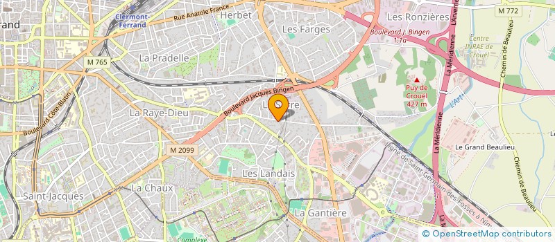 localisation de l'entreprise MADAME CLAUDINE GUICHARD à CLERMONT-FERRAND