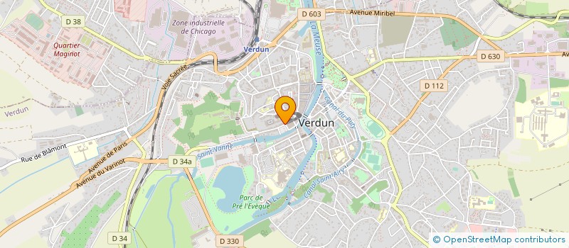 localisation de l'entreprise MADAME CLAUDINE GUILLAUME à VERDUN