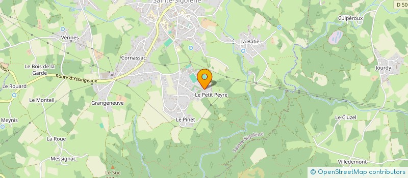 localisation de l'entreprise MADAME CLAUDINE GUILLAUMOND à SAINTE-SIGOLENE