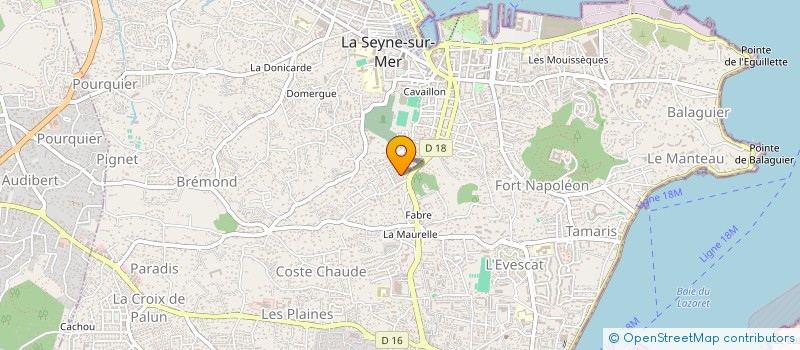 localisation de l'entreprise MADAME CLAUDINE GUILLOUT  LA SEYNE-SUR-MER