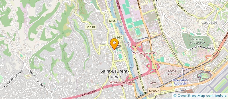 localisation de l'entreprise MADAME CLAUDINE GUIMIER à SAINT-LAURENT-DU-VAR
