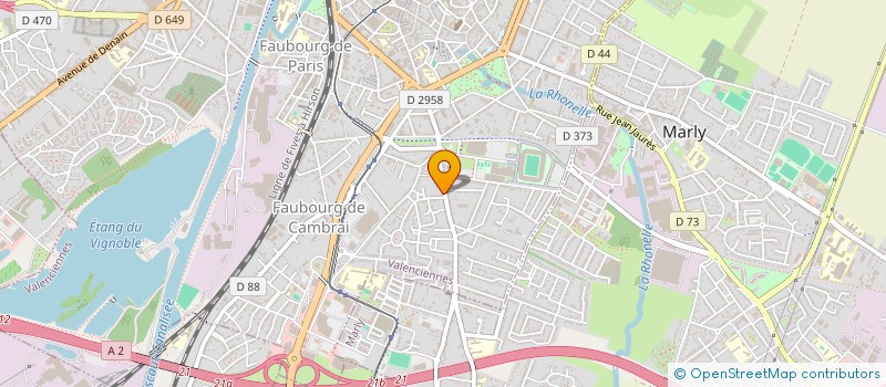 localisation de l'entreprise MADAME CLAUDINE GUIS à VALENCIENNES