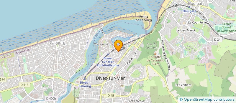 localisation de l'entreprise MADAME CLAUDINE GUYON à DIVES-SUR-MER