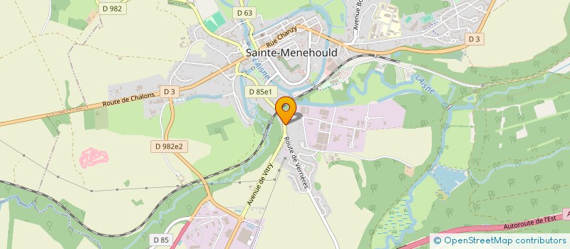 localisation de l'entreprise MADAME CLAUDINE HABLOT  SAINTE-MENEHOULD