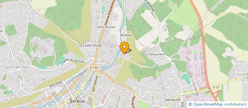 localisation de l'entreprise MADAME CLAUDINE HANNOTEAUX  EVREUX