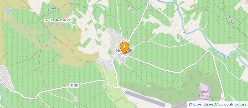 localisation de l'entreprise MADAME CLAUDINE HEBRARD  NIZAS