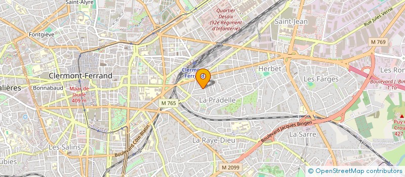 localisation de l'entreprise MADAME CLAUDINE HEBRARD à CLERMONT-FERRAND
