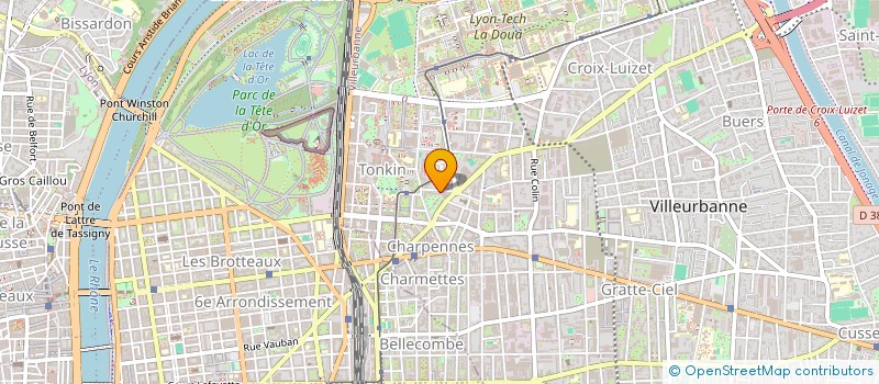 localisation de l'entreprise MADAME CLAUDINE HEITZMANN  VILLEURBANNE