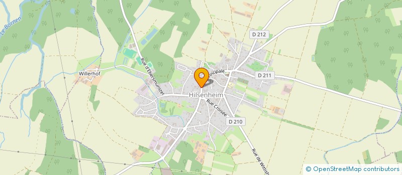 localisation de l'entreprise MADAME CLAUDINE HELFTER  HILSENHEIM