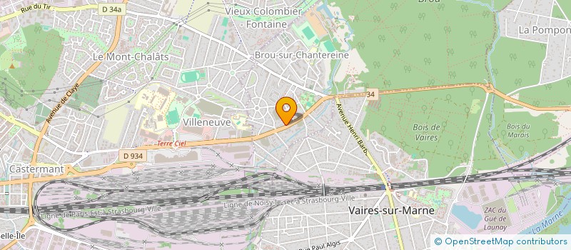 localisation de l'entreprise MADAME CLAUDINE HEROT  BROU-SUR-CHANTEREINE