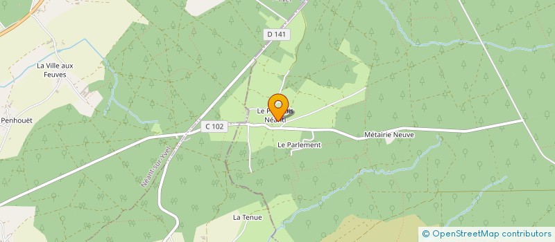 localisation de l'entreprise MADAME CLAUDINE HERVE à PAIMPONT