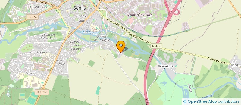 localisation de l'entreprise MADAME CLAUDINE HIGONNET  SENLIS