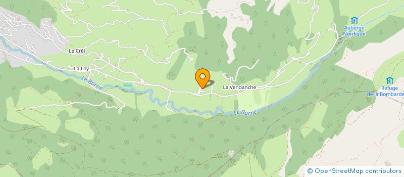 localisation de l'entreprise MADAME CLAUDINE HISLER  LE GRAND-BORNAND