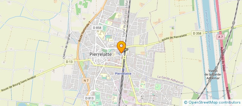 localisation de l'entreprise MADAME CLAUDINE HLIZA  PIERRELATTE