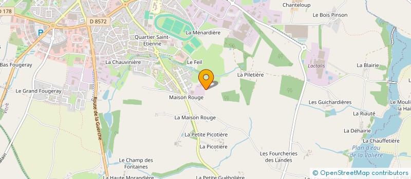 localisation de l'entreprise MADAME CLAUDINE HOREAU à VITRE
