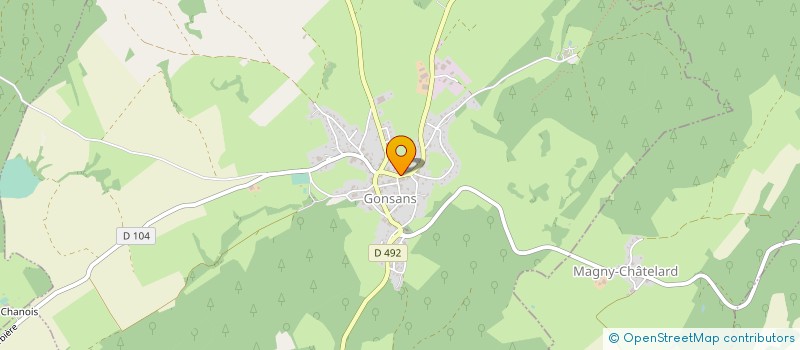 localisation de l'entreprise MADAME CLAUDINE HOSPITAEL  GONSANS