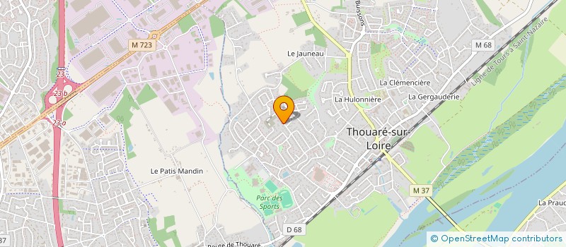 localisation de l'entreprise MADAME CLAUDINE HOUGRON à THOUARE-SUR-LOIRE