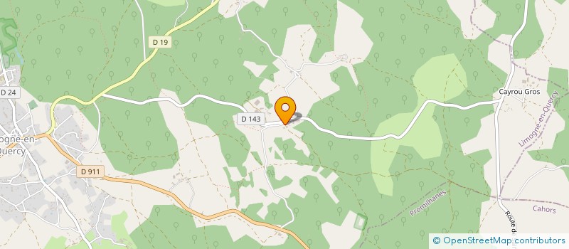 localisation de l'entreprise MADAME CLAUDINE HUAUME  LIMOGNE-EN-QUERCY