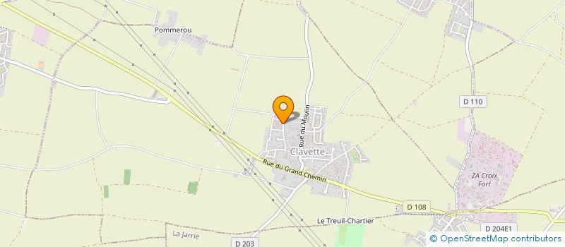 localisation de l'entreprise MADAME CLAUDINE HUBERT  CLAVETTE