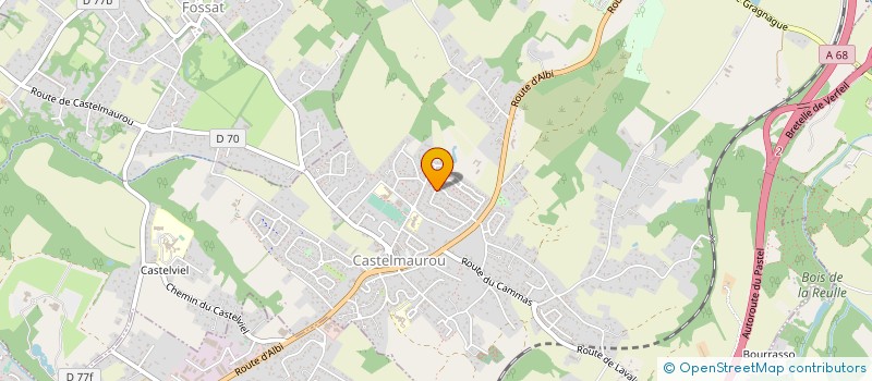 localisation de l'entreprise MADAME CLAUDINE HUBERT  CASTELMAUROU