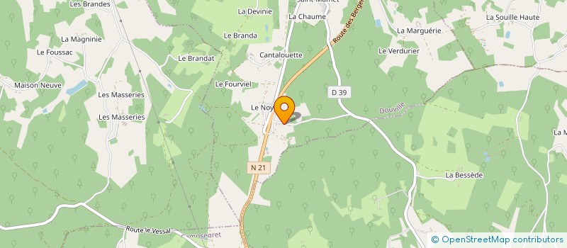 localisation de l'entreprise MADAME CLAUDINE HUET  DOUVILLE