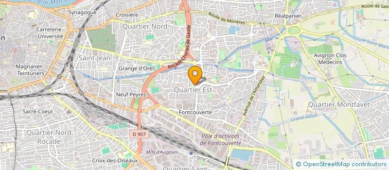 localisation de l'entreprise MADAME CLAUDINE ISCAIN  AVIGNON