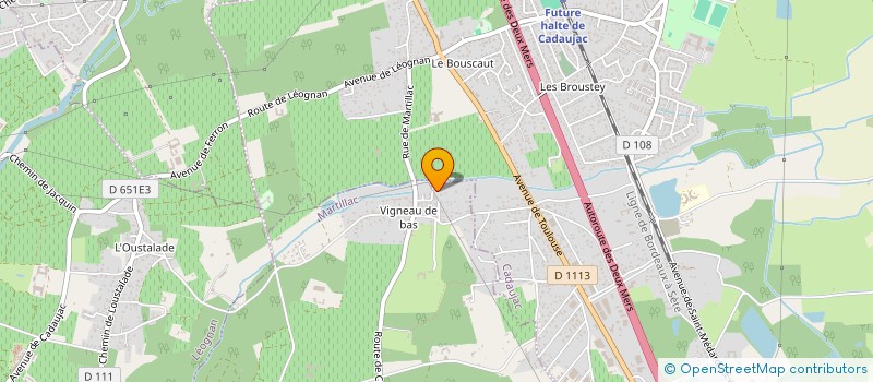 localisation de l'entreprise MADAME CLAUDINE JACQUOT  MARTILLAC