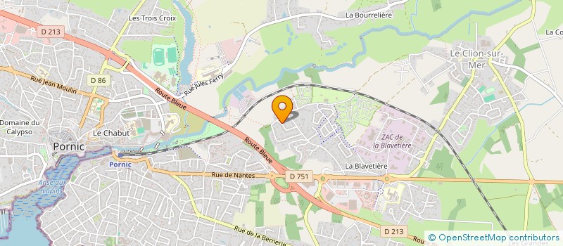 localisation de l'entreprise MADAME CLAUDINE JALLARD  PORNIC