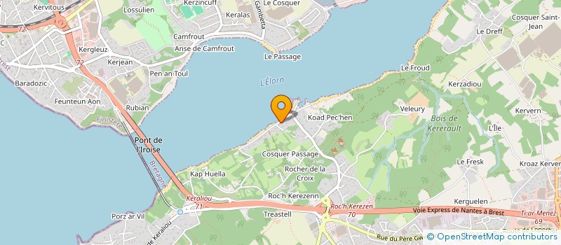 localisation de l'entreprise MADAME CLAUDINE JARNIOU  PLOUGASTEL-DAOULAS