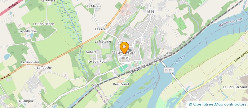 localisation de l'entreprise MADAME CLAUDINE JAUFFRIT  MAUVES-SUR-LOIRE