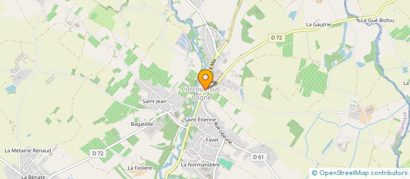 localisation de l'entreprise MADAME CLAUDINE JAUNET à CORCOUE-SUR-LOGNE