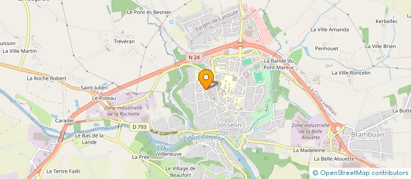 localisation de l'entreprise MADAME CLAUDINE JOSSO  JOSSELIN