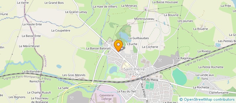 localisation de l'entreprise MADAME CLAUDINE JOUVIN à SAINT-PIERRE-LA-COUR