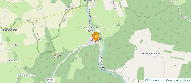 localisation de l'entreprise MADAME CLAUDINE JULIEN à LA LANDE DE GOULT
