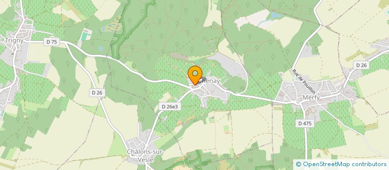 localisation de l'entreprise MADAME CLAUDINE JUPIN  TRIGNY