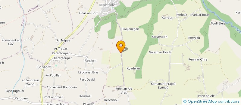 localisation de l'entreprise MADAME CLAUDINE KERAMBRUN  BERHET