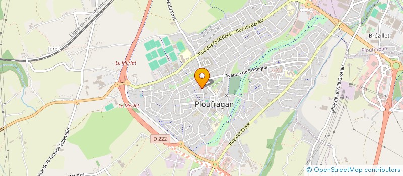 localisation de l'entreprise MADAME CLAUDINE KERJAN à PLOUFRAGAN