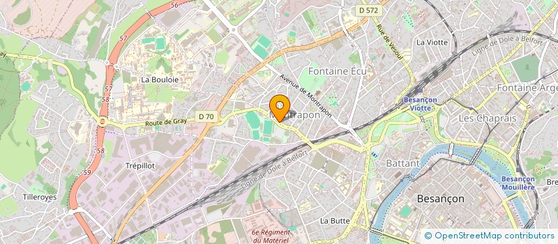 localisation de l'entreprise MADAME CLAUDINE KRACHEN  BESANCON