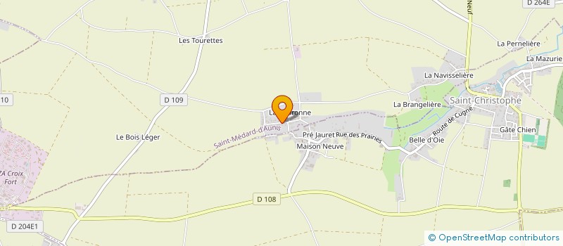 localisation de l'entreprise MADAME CLAUDINE LABRO  SAINT-MEDARD-D AUNIS