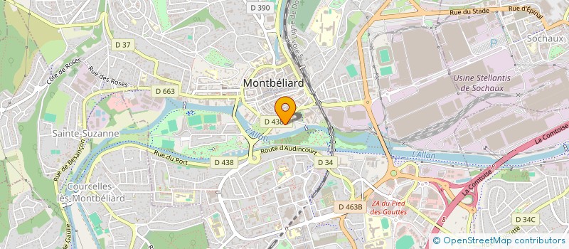 localisation de l'entreprise MADAME CLAUDINE LAGARDE à MONTBELIARD