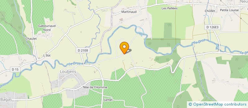localisation de l'entreprise MADAME CLAUDINE LAMARQUE  LOUBENS