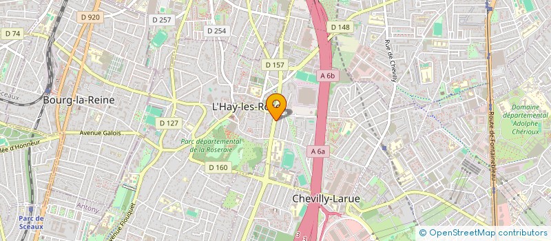 localisation de l'entreprise MADAME CLAUDINE LANGLOIS  L'HAY-LES-ROSES