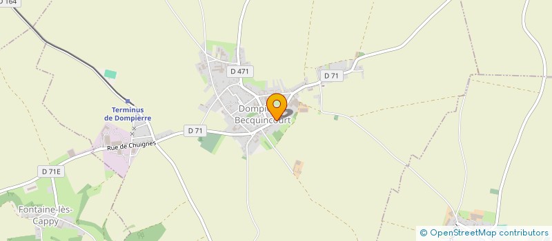 localisation de l'entreprise MADAME CLAUDINE LAURENCE  DOMPIERRE-BECQUINCOURT